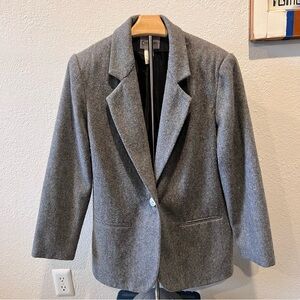 Vintage Courtenay Classic Gray Blazer - 100% Wool